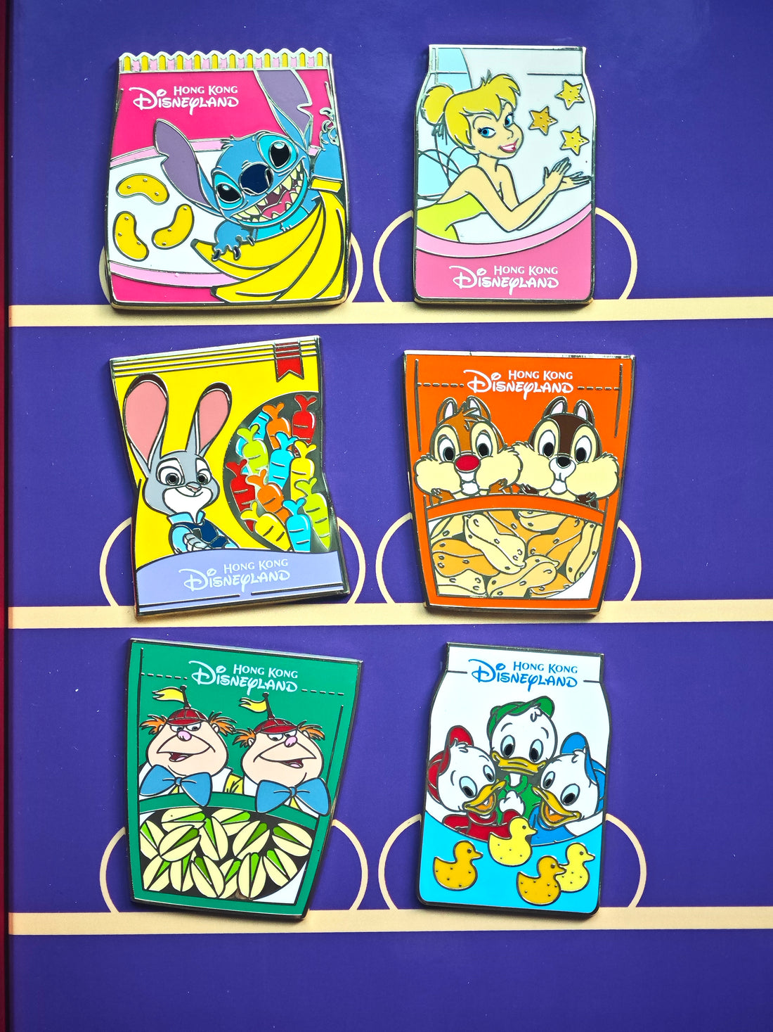 HKDL Pin Trading Carnival - Vending Machine boxed 6-pin set LE600