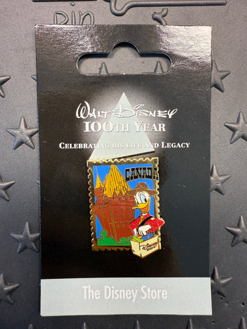 TDL-WD100th Year Donald Duck Canada Stamp Pin