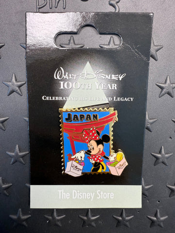 TDL-WD100th Year Minnie Mouse Japan Stamp Pin