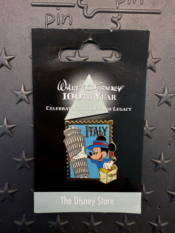 TDL-WD100th Year Mickey Mouse ltaly Stamp Pin