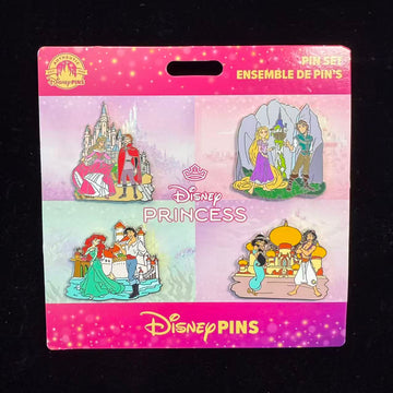 HKDL-Princess Charater Couple Pin Set